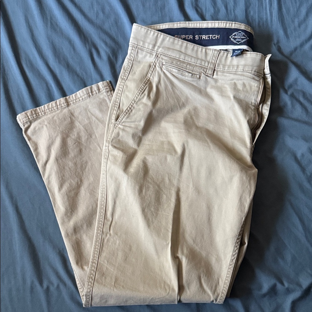 St. John's Bay Men's Stretch Tan Chinos